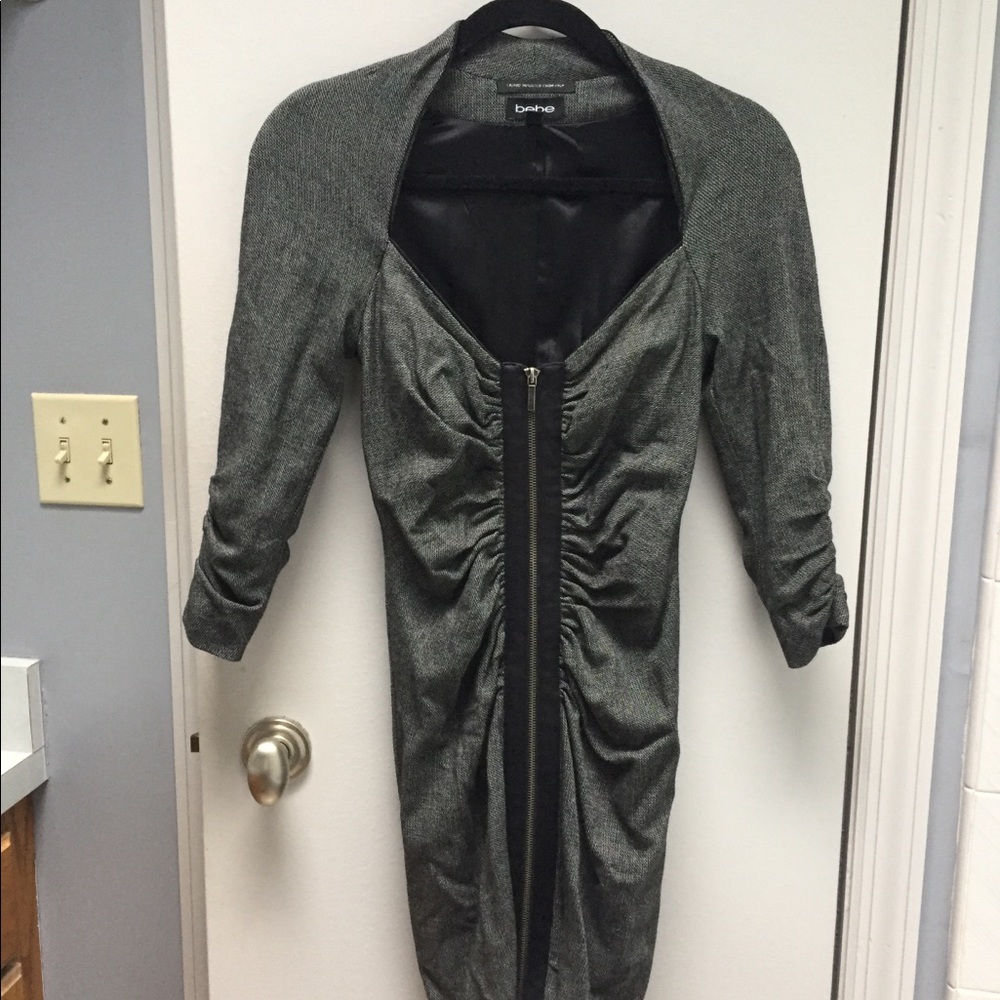 Bebe gray dress.
